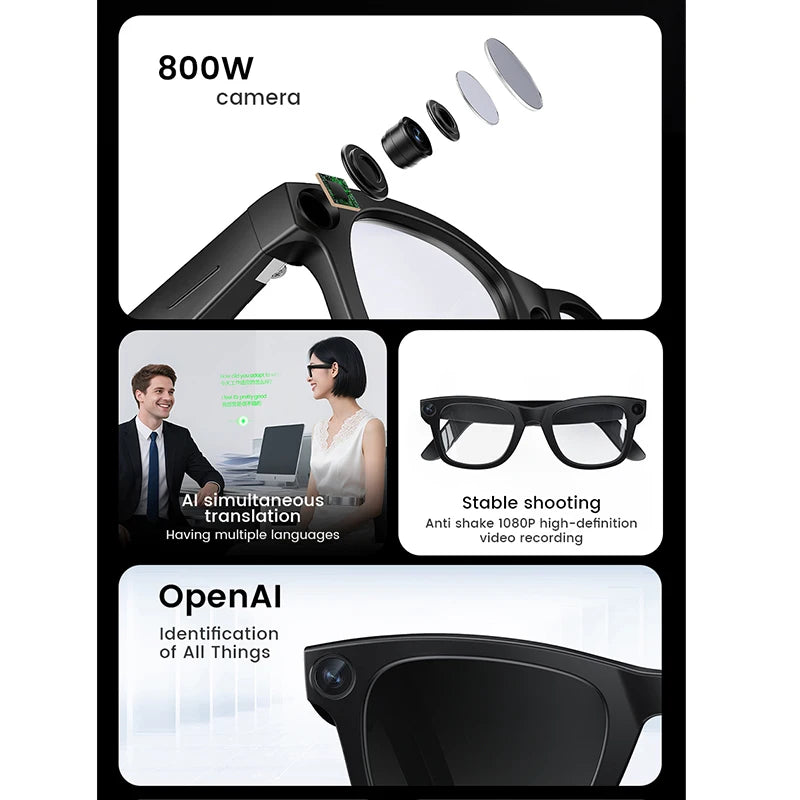 Smart Glasses HD Open IA