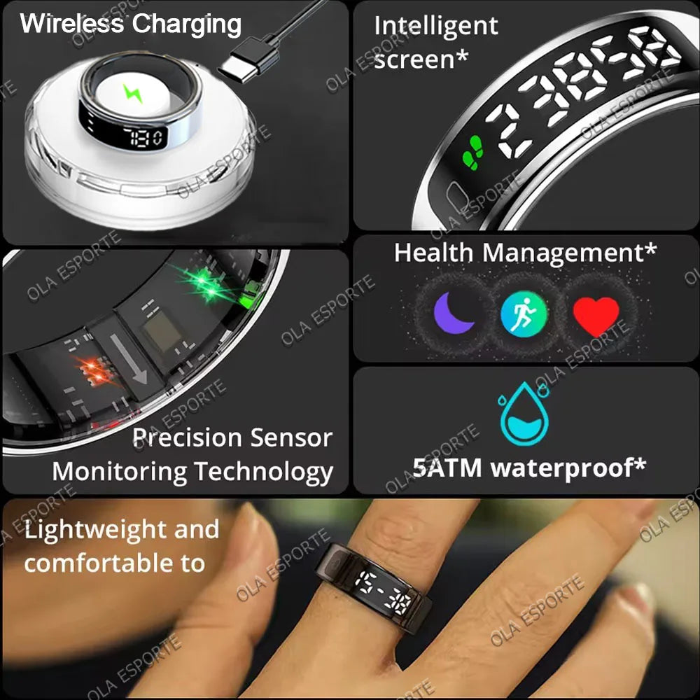 Smart Ring with Display Screen and Touch